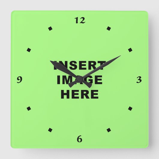 Kundenspezifische Quadratische Wanduhr (Vorderseite)