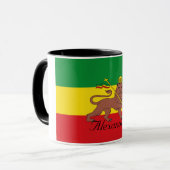 Kundenspezifische Rastafarian Flagge von Tasse (Vorderseite Links)