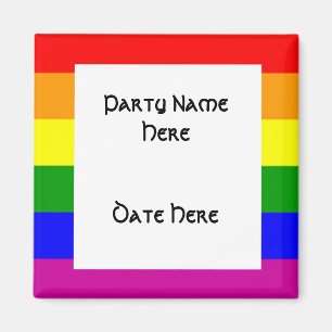 Kundenspezifische Regenbogen-Flaggen-Gastgeschenke Magnet