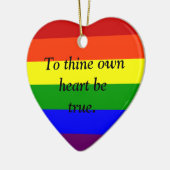 Kundenspezifische Regenbogen-Verzierung, Keramik Ornament (Links)