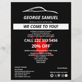 Kundenspezifische Reparatur und modernes Auto im D Flyer