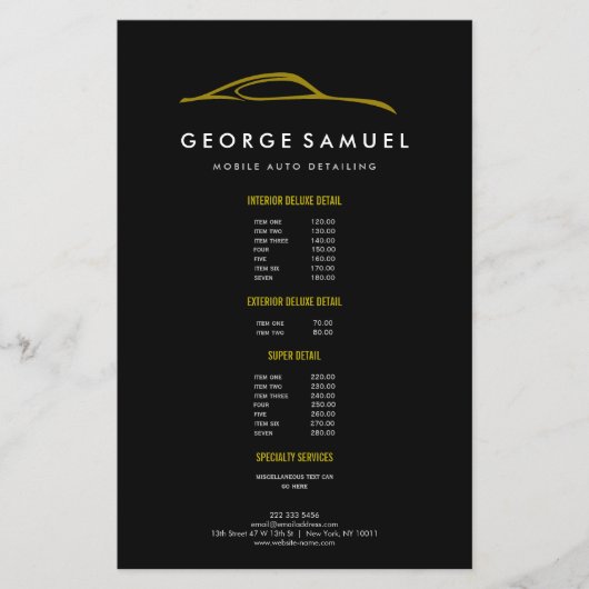 Kundenspezifische Reparatur und modernes Auto im D Flyer (Vorne)