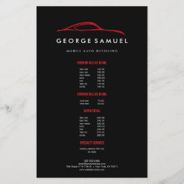 Kundenspezifische Reparatur und modernes Auto im D Flyer