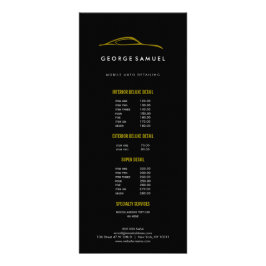 Kundenspezifische Reparatur und modernes Auto im D Werbekarte