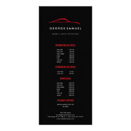 Kundenspezifische Reparatur und modernes Auto im D Werbekarte