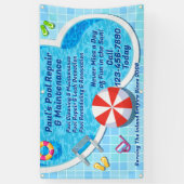 Kundenspezifische Reparatur von Pool-Wartungen Banner (Vertikal)