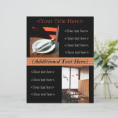 Kundenspezifische Restaurantwerbung / Flyer von Sp (Stehend Vorderseite)