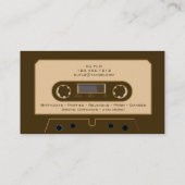 Kundenspezifische Retro Kassette DJ-Visitenkarten Visitenkarte (Rückseite)