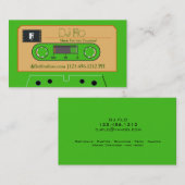 Kundenspezifische Retro Kassette DJ-Visitenkarten Visitenkarte (Vorne/Hinten)