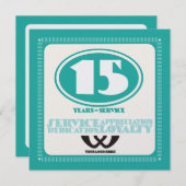 Kundenspezifische Retroaktion für 15 Jahre Mitarbe (Vorne/Hinten)