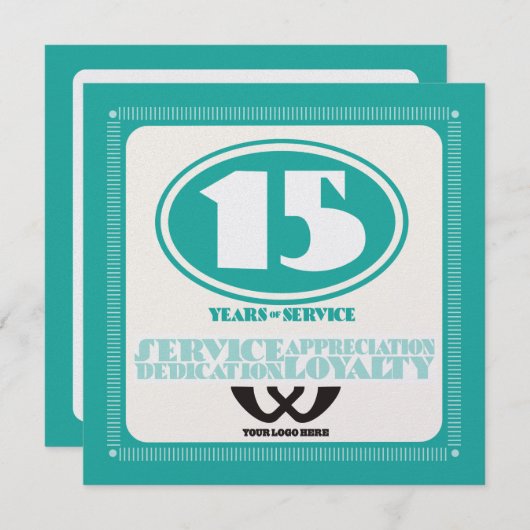 Kundenspezifische Retroaktion für 15 Jahre Mitarbe (Vorne/Hinten)