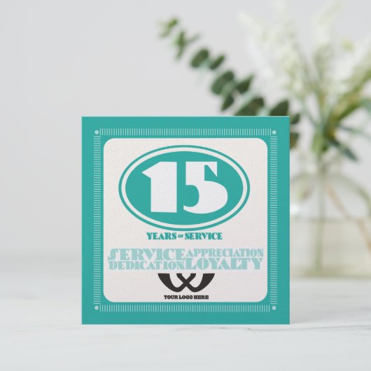 Kundenspezifische Retroaktion für 15 Jahre Mitarbe (Stehend Vorderseite)