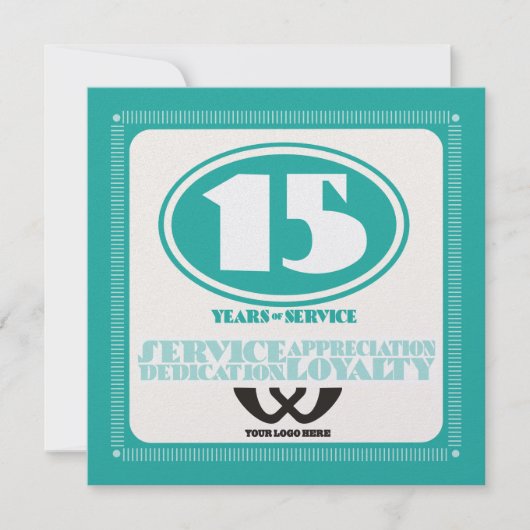 Kundenspezifische Retroaktion für 15 Jahre Mitarbe (Vorderseite)