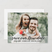 Kundenspezifische Rett unserer Neudatumshochzeit Postkarte (Vorne/Hinten)