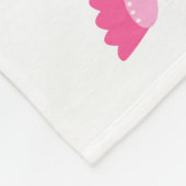 Kundenspezifische rosa Schmetterlinge, Blumen der Fleecedecke (Ecke)