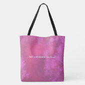 Kundenspezifische rosa tasche (Rückseite)