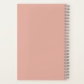 Kundenspezifische Rose Gold-Business-Logo und Name Notizblock (Rückseite)