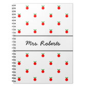 Kundenspezifische rote Apfelzeitschrift für Notizblock (Vorderseite)