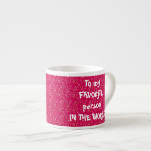 Kundenspezifische rote expresso Tasse