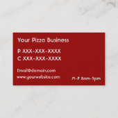 Kundenspezifische rote weiße grüne visitenkarte (Rückseite)