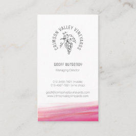 Kundenspezifische Rotwein-Visitenkarte des Visitenkarte