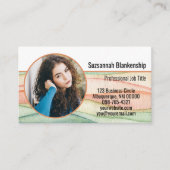 Kundenspezifische Round Foto Small Business Colori Visitenkarte (Vorderseite)