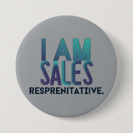 Kundenspezifische Runde Ich bin Vertriebsmitarbeit Button