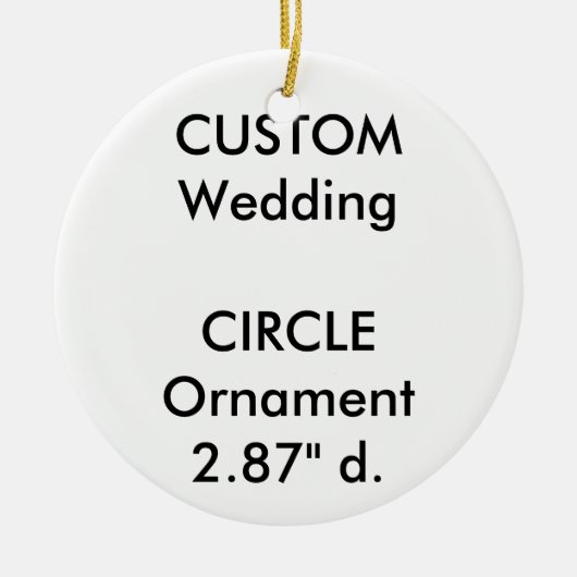 Kundenspezifische RUNDE Keramik-hängende Keramikornament (Vorne)