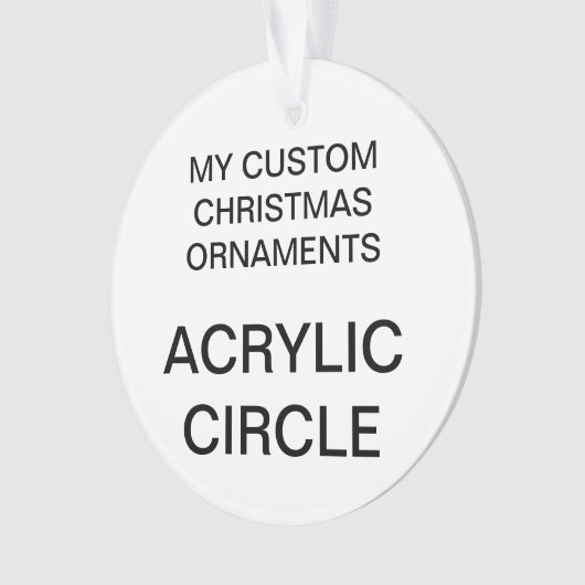 Kundenspezifische RUNDE Ornament (Vorderseite)