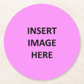 Kundenspezifische runde runder pappuntersetzer (Vorderseite)