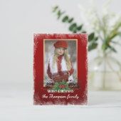 Kundenspezifische Rustikale Urlaubssaison Gruß Postkarte (Stehend Vorderseite)