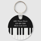 Kundenspezifische Schlüsselanhänger im Piano Store (Vorderseite)