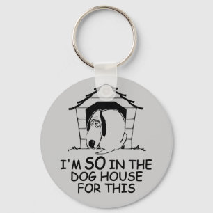 Kundenspezifische Schlüsselkette DES HUNDEhauses Schlüsselanhänger