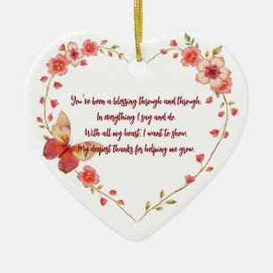 Kundenspezifische Schmetterlinge & Herzmentor für  Keramik Ornament