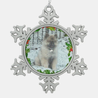 Kundenspezifische Schneeflockeverzierung 1 Schneeflocken Zinn-Ornament