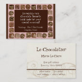 Kundenspezifische Schokoladesüße Visitenkarte (Vorne/Hinten)