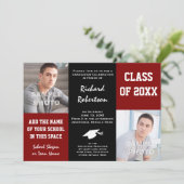 Kundenspezifische Schule färbt Einladung (Stehend Vorderseite)