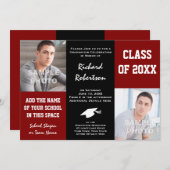 Kundenspezifische Schule färbt Einladung (Vorne/Hinten)