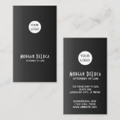 Kundenspezifische schwarze Geschäfts-Karten mit Visitenkarte (Vorne/Hinten)