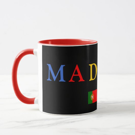 Kundenspezifische schwarze Tasse Madeiras (Links)