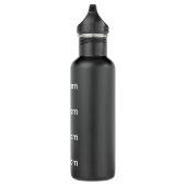 Kundenspezifische SCHWARZE Wasser-Flasche des Edelstahlflasche (Rechts)