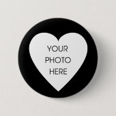 Kundenspezifische Scribbleprint Herz-Grenze… - Button (Vorderseite)