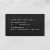 Kundenspezifische sechseckige visitenkarte (Rückseite)