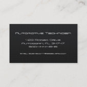 Kundenspezifische sechseckige visitenkarte (Rückseite)