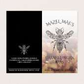 Kundenspezifische selbst gemachte visitenkarten (Außenseite Aufgefaltet)