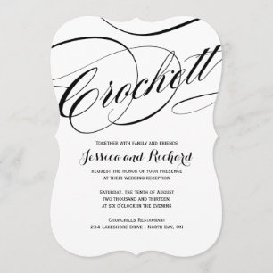 Kundenspezifische Skript-Hochzeits-Einladungen Einladung