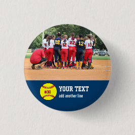 Kundenspezifische Softball-Team-oder Button