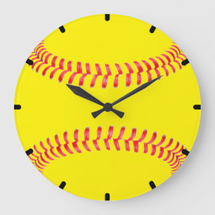Kundenspezifische Softball-Wanduhr Große Wanduhr