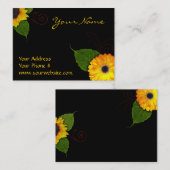 Kundenspezifische Sonnenblume-Visitenkarten Visitenkarte (Vorne/Hinten)