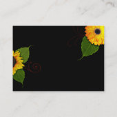 Kundenspezifische Sonnenblume-Visitenkarten Visitenkarte (Rückseite)